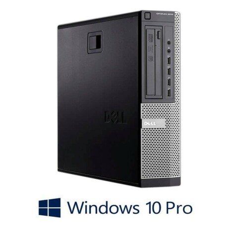 Calculatoare Dell OptiPlex 9010 DT, Quad Core i7-3770, 256GB SSD NOU, Win 10 Pro